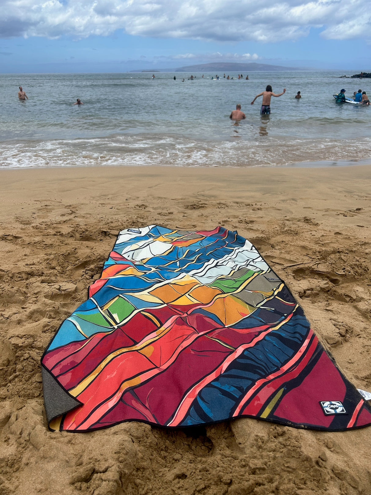 Captain Crabby Decked Out Beach Towel