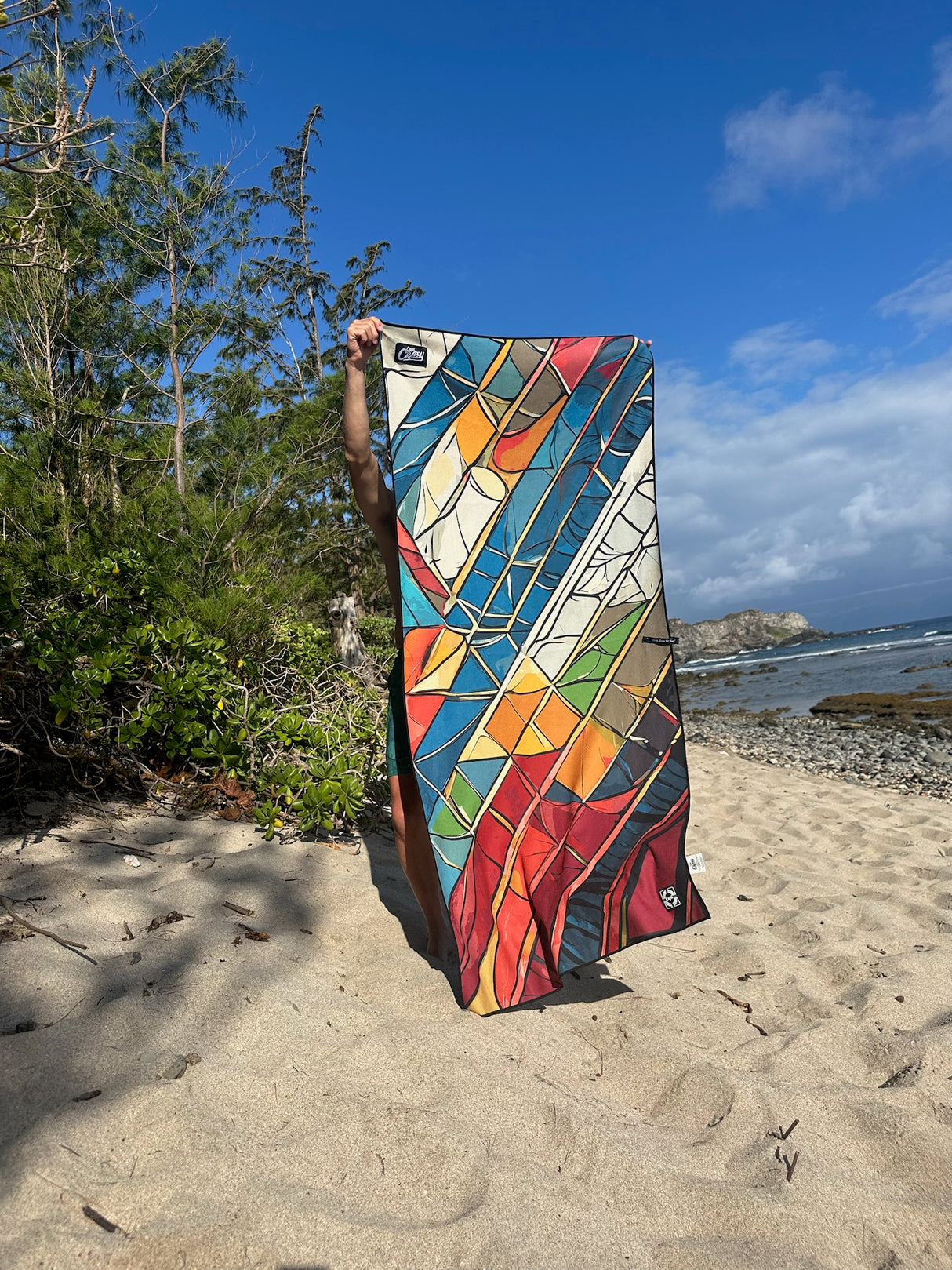 Captain Crabby Decked Out Beach Towel