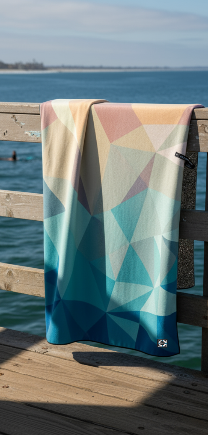 Captain Crabby Decked Out Beach Towel