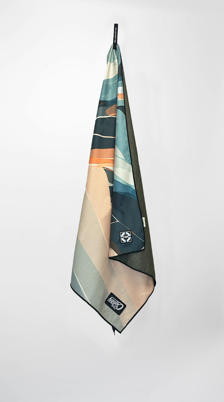Captain Crabby Decked Out Beach Towel