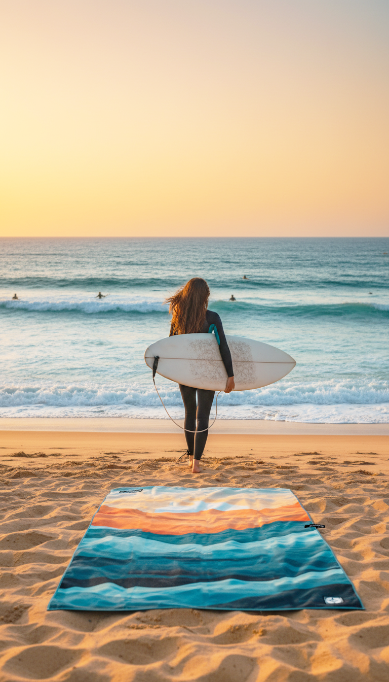 Sunset Swell - Beach Towel