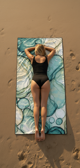 Captain Crabby Decked Out Beach Towel