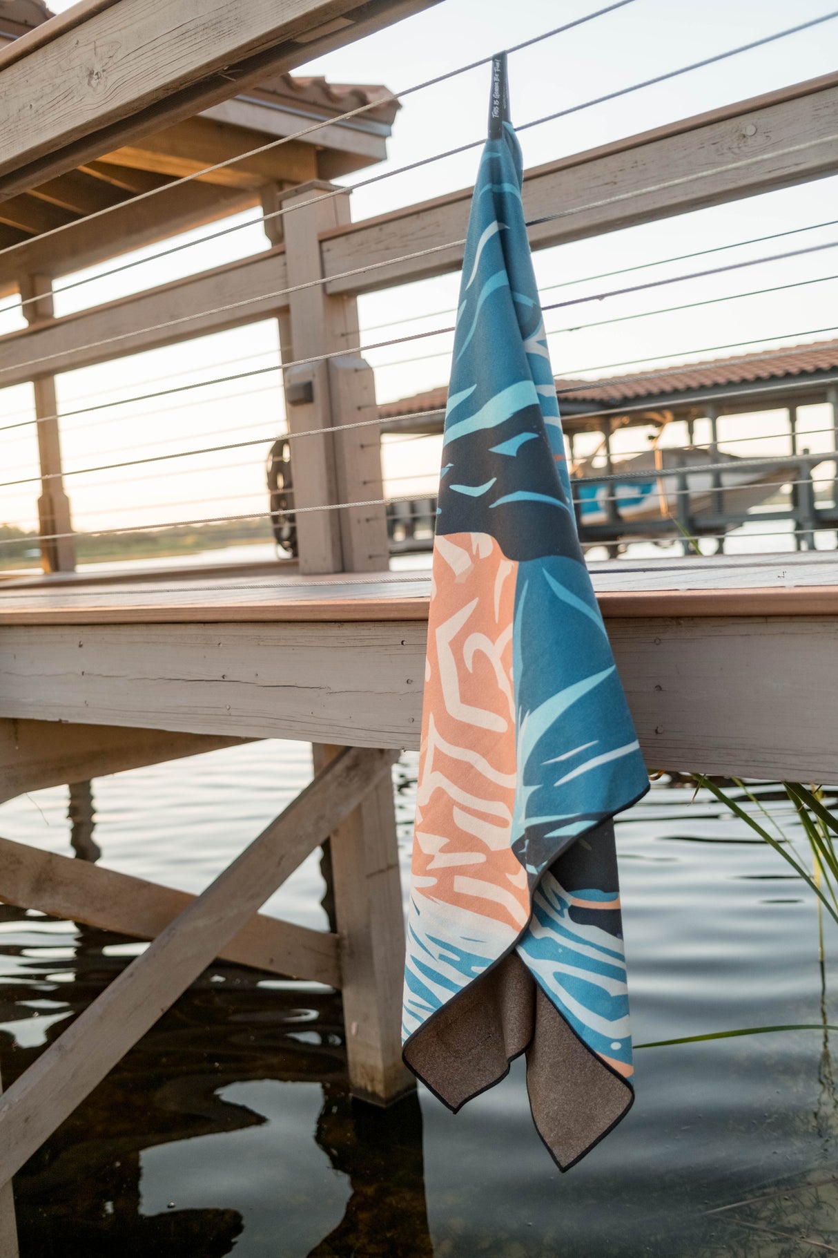 Captain Crabby Decked Out Beach Towel