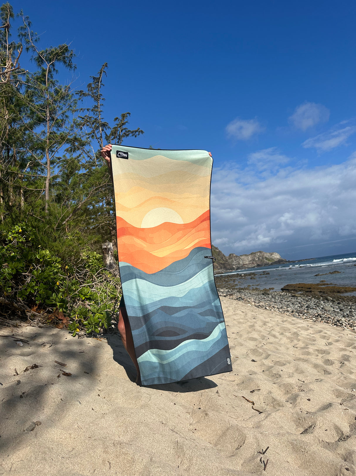 Captain Crabby Decked Out Beach Towel