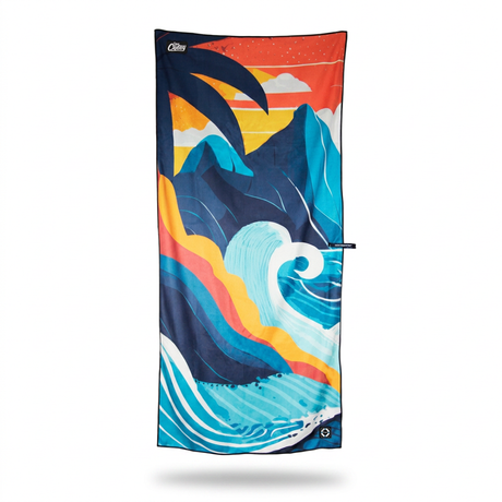 Captain Crabby Decked Out Beach Towel