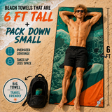 Captain Crabby Decked Out Beach Towel
