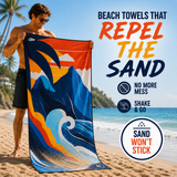 Captain Crabby Decked Out Beach Towel