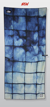 Shibori Squares - Beach Towel