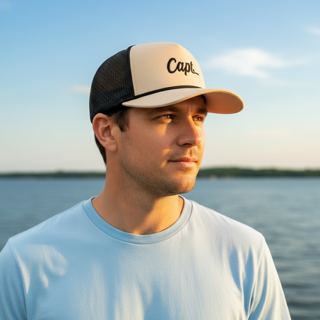 Capt. Performance Hat - Tan Black